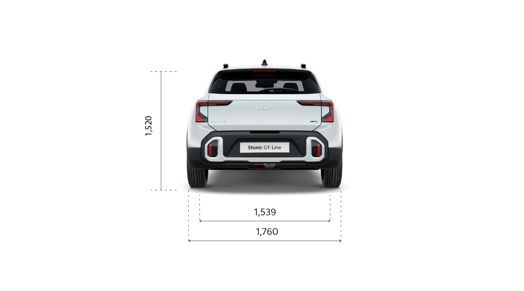 Kia Stonic Abmessungen Heckansicht